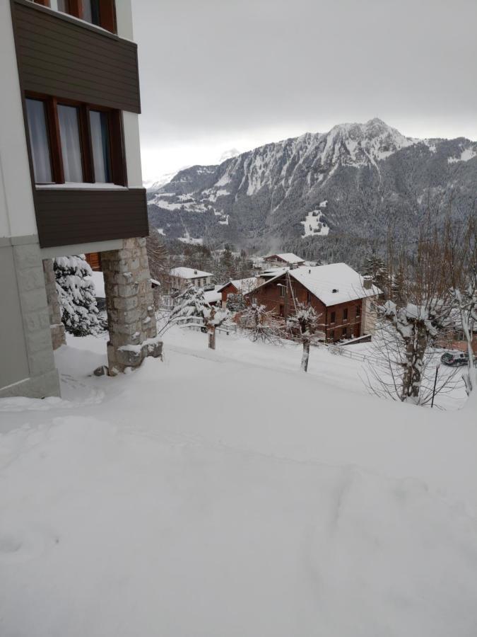 Studio Au Calme, Vue Imprenable Sur La Vallee Leysin Exterior foto